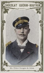 Prins George af Grækenland (farvet foto) af French School