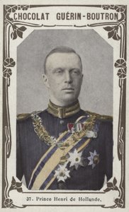 Prins Henrik af Holland (farvet foto) af French School