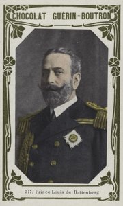 Prins Louis de Battenberg (farvet foto) af French School