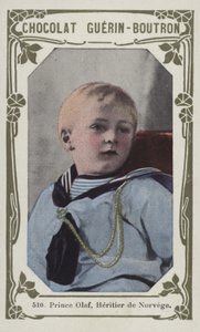 Prins Olaf, Heritier de Norvege (farvet foto) af French School