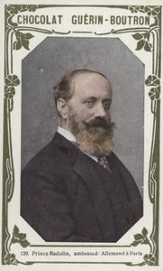 Prins Radolin, tysk ambassadør i Paris (farvet foto) af French School