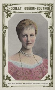 Prinsesse Graetz, tidligere ærkehertuginde Valerie af Østrig (farvet foto) af French School