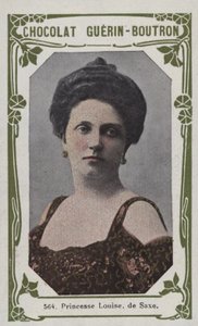 Prinsesse Louise af Sachsen (farvet foto) af French School