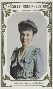 Prinsesse Olga de Cumberland (farvet foto) af French School