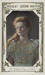 Prinsesse Olga af Rusland (farvet foto) af French School