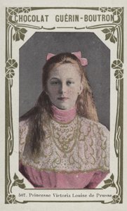 Prinsesse Victoria Louise af Preussen (farvet foto) af French School