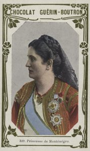 Prinsesse af Montenegro (farvet foto) af French School