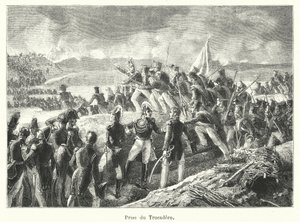 Capture of the Trocadero (gravering) af French School