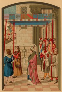 Procession af kong Rene ved Aix (Provence) af French School