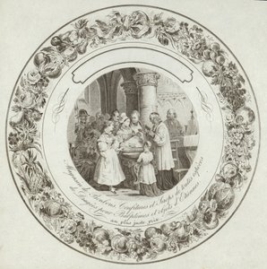 Produktetiket til en fransk slikbutik af French School