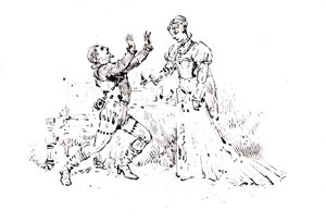 Produktionshæfte til Ruy Blas (1838) af Victor Hugo (1802-85), 1880 (pen og blæk på papir) af French School