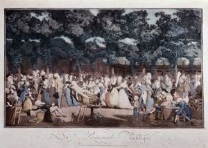 Offentlig promenade, slutningen af 1700-tallet af French School