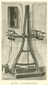 Puntelegraphe Caselli (gravering) af French School