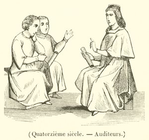 Fjortende århundrede, Revisorer (gravering) af French School