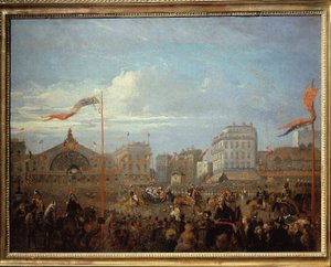 Dronning Victoria (1819-1901) Ankommer til Gare de l