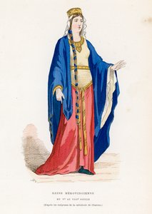 Dronning, fra det 5. til 8. århundrede af French School