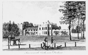 Ravensworth Castle nær Durham, 1800-tallet af French School