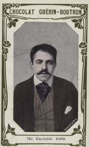 Reynaldo Hahn (farvet foto) af French School