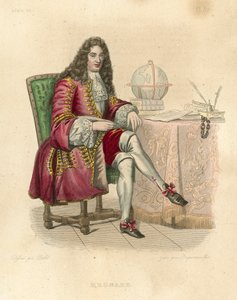 Regnard (farvet gravering) af French School