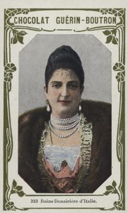 Dronning Douairiere af Italien (farvet foto) af French School