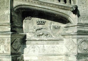 Relief fra Grand Escalier, der viser Francois I