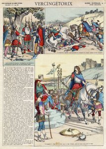 Repræsentation af Vercingetorix (ca. 80-ca. 46 f.Kr.) kriger og gallisk leder af Arvernes-stammen udvalgt af sit folk til at lede krigen mod romerne.” valgt af hans folk til at lede af French School