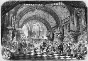 Repræsentation af en opera ved Academy Imperiale de Musique, Paris af French School