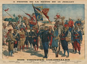 Anmeldelse af den 14. juli, Our Colonial Troops, illustration fra 