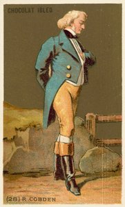 Richard Cobden, engelsk politiker (chromolitho) af French School