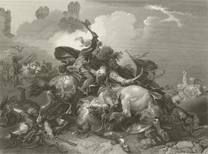 Richard I in Palestine  af French School