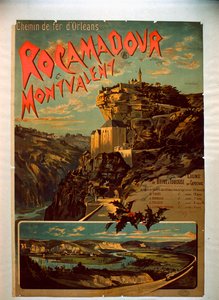 Rocamadour og Montvalent, ca. 1900 af French School