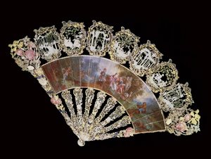 Rokoko fan, 1730 af French School