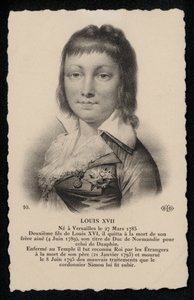 Roy Louis XVII (litho) af French School