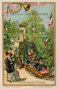 Rutsjebane (chromolitho) af French School