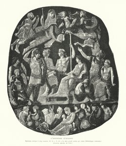 Romersk onyx cameo, der skildrer kejser Augustus