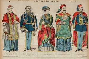 Royalty (farvet gravering) af French School