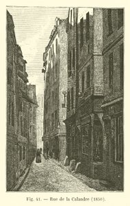 Rue de la Calandre, 1850 af French School