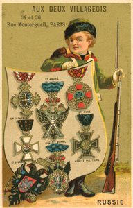 Russiske medaljer (chromolitho) af French School