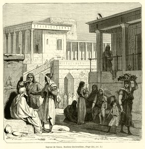 Simons visdom, israelitternes lykke (gravering) af French School