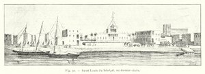 Saint-Louis af Senegal, i det sidste århundrede (gravering) af French School