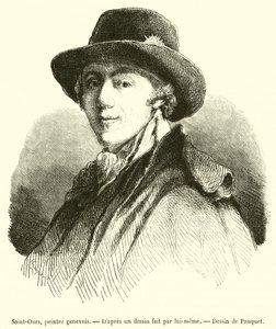 Saint-Ours, maler fra Genève (gravering) af French School