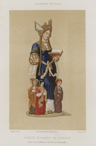 Sankt Elizabeth af Ungarn af French School
