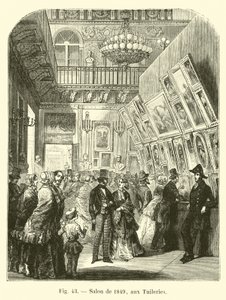Salon af 1849, på Tuilerierne af French School