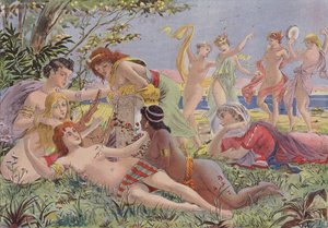Sapho til Lesbos af French School