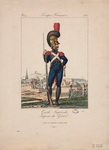 Sapper fra den kejserlige garde, franske tropper, nr.19 af French School