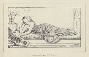 Sappho (litho) af French School