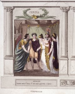 Scene et Dialogue de Augustus a Cinna i "Cinna ou la clemence d