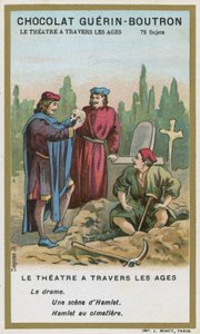 Scene from Hamlet, by William Shakespeare  af French School