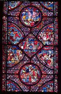 Scener fra Karl den Stores liv (747-814) fra ambulatoriet, ca. 1215-25 (se også 182938) af French School