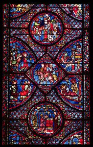 Scener fra Karl den Stores liv (747-814) fra ambulatoriet, ca. 1215-25 af French School